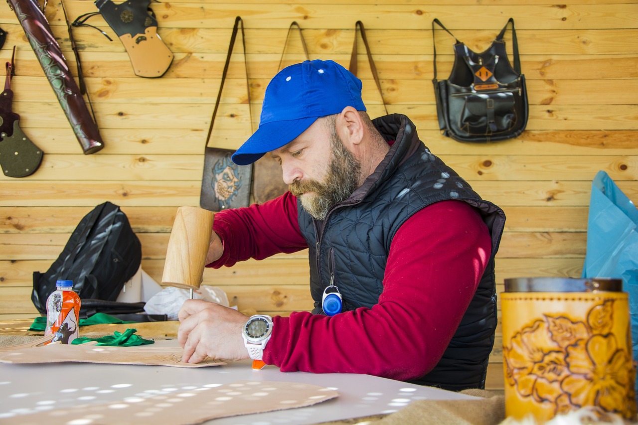 Handwerker bei der Arbeit